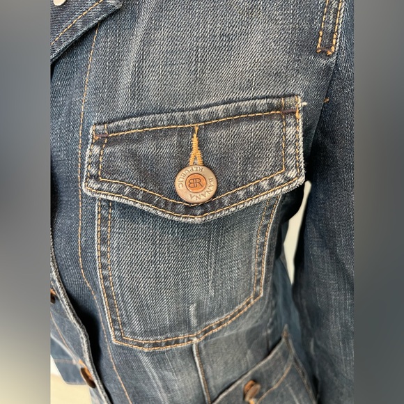 BANANA REPUBLIC Denim Blazer / Jacket Size Small - Picture 4 of 10
